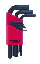 Bondhus 12299-BON - BONDHUS 9PC (1.5-10M) SHORT ARM HEX SET