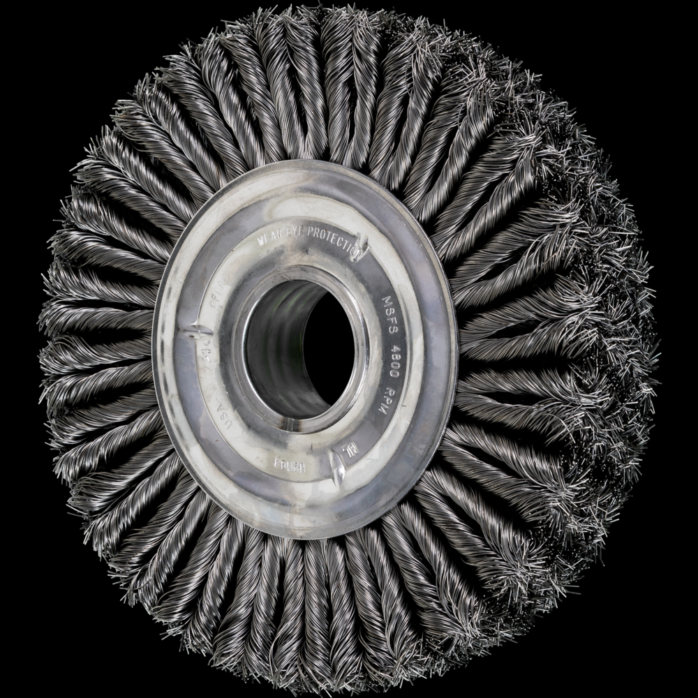 PFERD COMBITWIST® Pipe Conditioning Brush 10&#34; Dia. .020 CS 2&#34; Keyed AH