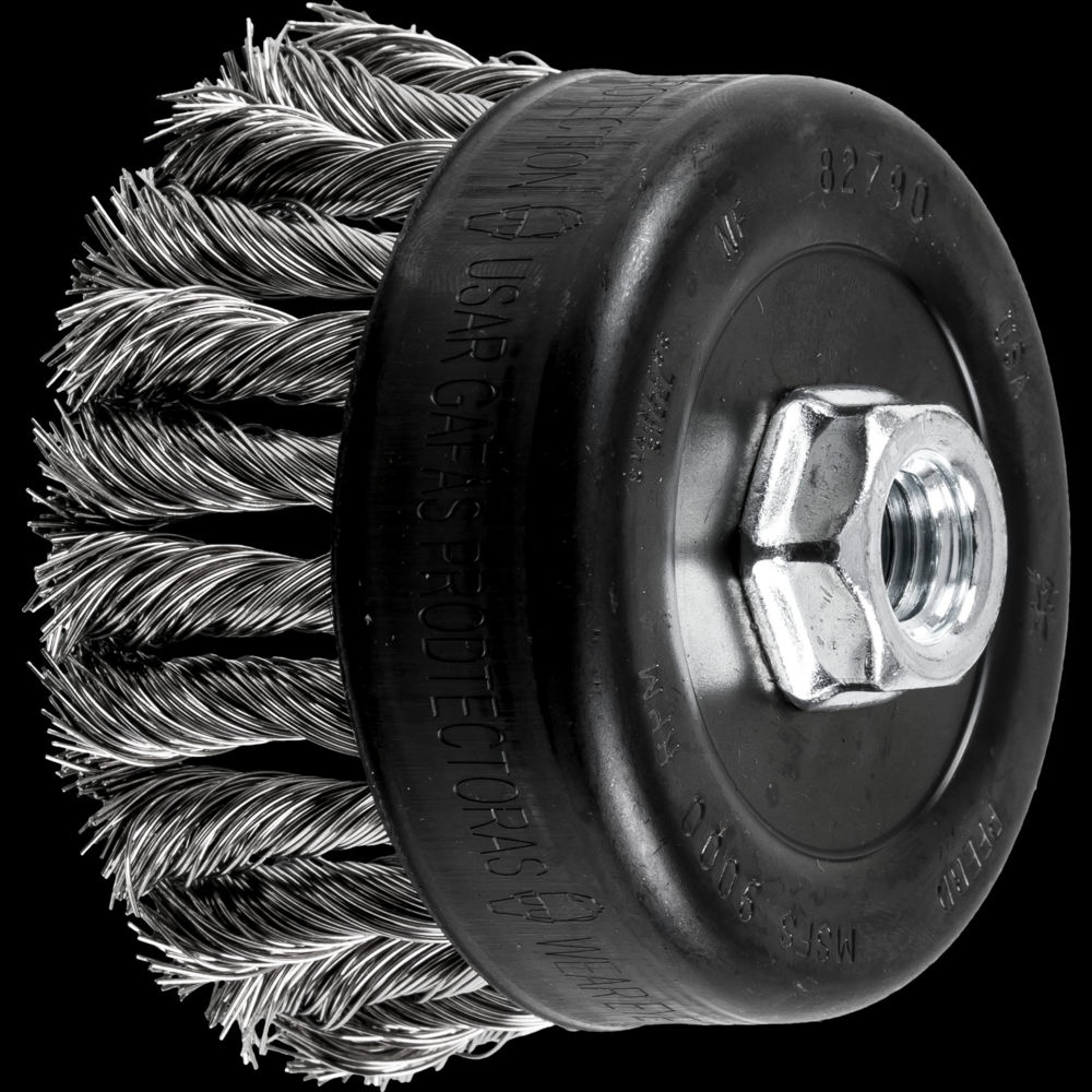 PFERD COMBITWIST® Knot Wire Cup Brush 4&#34; Dia. .023 Stainless Steel 5/8-11&#34; Thread
