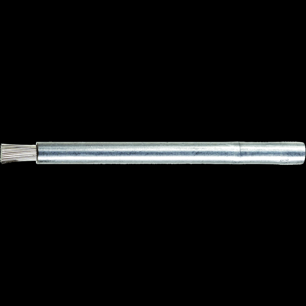 PFERD Pencil End Brush Crimped Wire Coated Cup End Brush Dia. .012 SS 1/4&#34; Shank