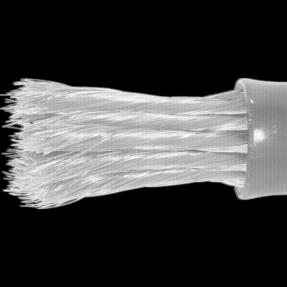 PFERD Knot Wire End Brush 1&#34; Dia. Flared Cup .010 Stainless Steel 1/4&#34; Shank