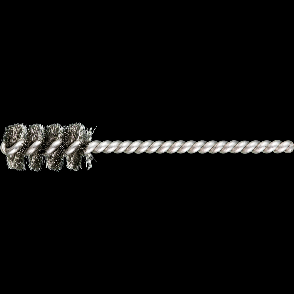 PFERD Power Tube Brush 9/16&#34; Dia. .005 Stainless Steel Wire 5/32&#34; Stem SS/SS