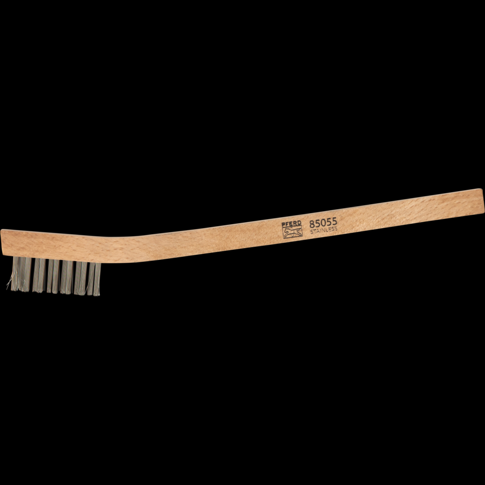 PFERD Welders Toothbrush 3x7 Rows Stainless Steel Wire Wooden Block