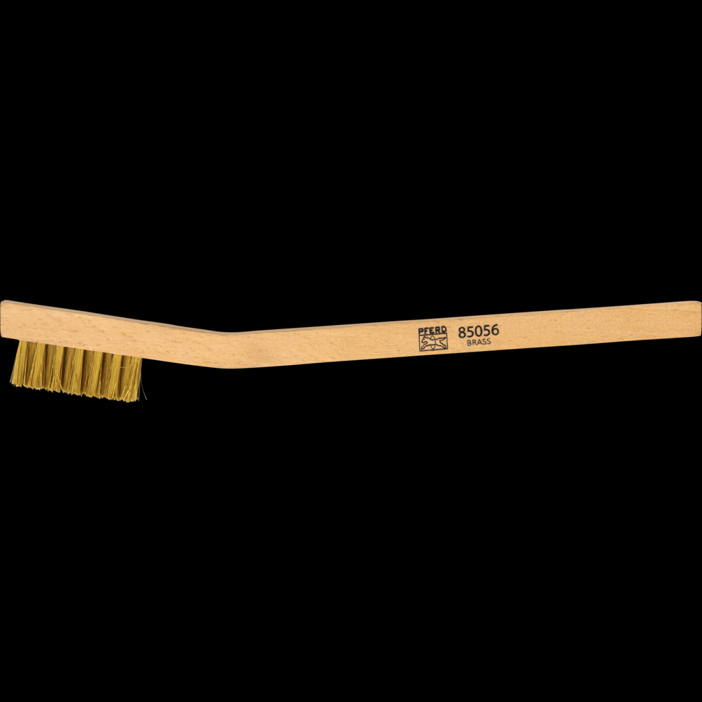 PFERD Welders Toothbrush 3x7 Rows .006 Brass Wire Wooden Block