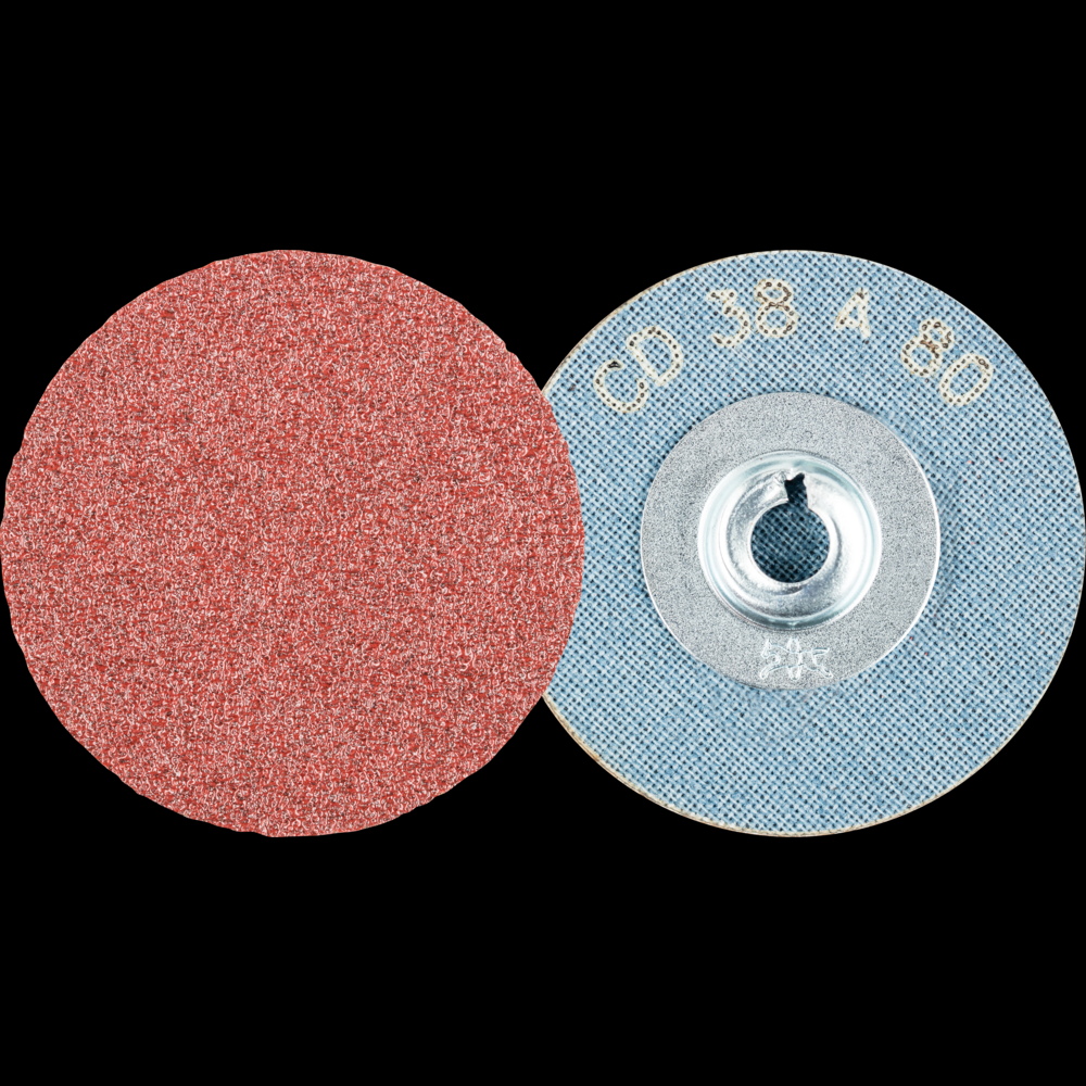 PFERD COMBIDISC® Abrasive Disc, 1-1/2&#34; Dia, Type CD, 80 Grit, Aluminum oxide