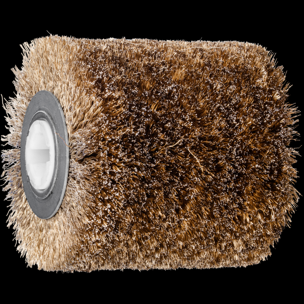 PFERD Drum Brush 4&#34; Dia x 4&#34; Wide .010 Carbon Steel 3/4&#34; Square Drive