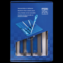 Pferd Inc. 11801542 - PFERD File Set - Hand, Three Square, Square, Tapered Half Round, Round 10" Second Cut