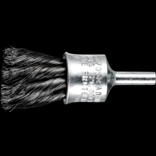 Pferd Inc. 79183070 - PFERD Knot Wire End Brush 3/4" Dia. Flared Cup .006 Carbon Steel 1/4" Shank