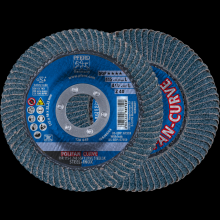 Pferd Inc. 67689042 - PFERD Flap Disc, 4-1/2" x 7/8, Z SGP CURVE STEELOX, 40 Grit, Large Radius, Zirconia