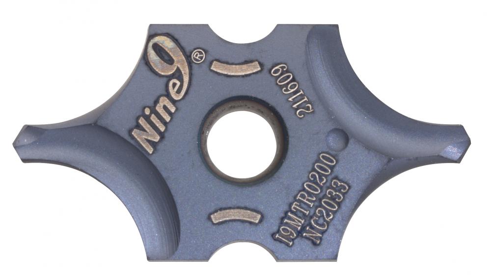 Nine9 12 i-Center Indexable Centre Drill Insert (I9MT08T1R0100-NC2033), R Type, 2.0mm Pilot