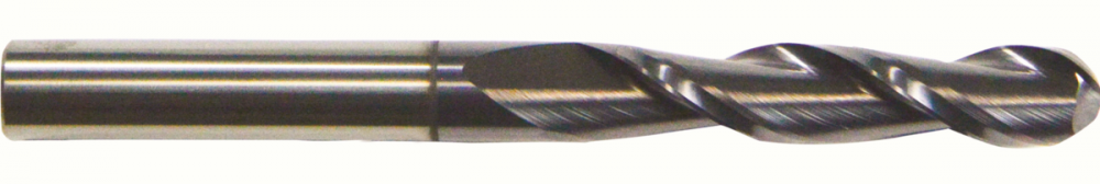 2-Flute Ball Nose Single End General Purpose End Mill