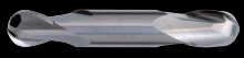 Cleveland C60205 - 2-Flute Ball Nose General Purpose End Mill