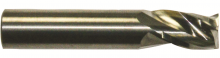 Cleveland C60365 - 3-Flute Square End High-Performance End Mill for Steel and Stainless Steel