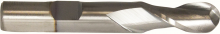 Cleveland C39027 - HSS Single End 2-Flute Center Cutting Ball Nose Finisher