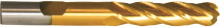 Cleveland C33303 - HSS Single End Multi-Flute Center Cutting Ball Nose Finisher