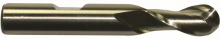 Cleveland C32736 - Cobalt Single End 2-Flute Center Cutting Ball Nose Finisher