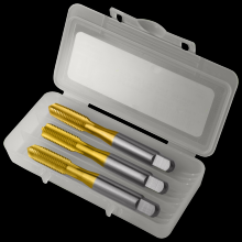 Greenfield 174503 - Straight Flute 3-Piece Hand Tap Set TiN