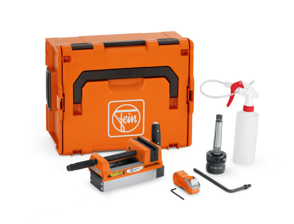 Magnetic vise incl. annular cutter set