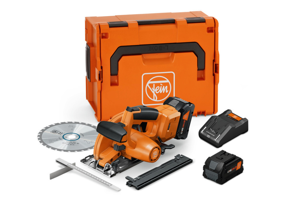 Compact cordless hand-held circular saw for metal