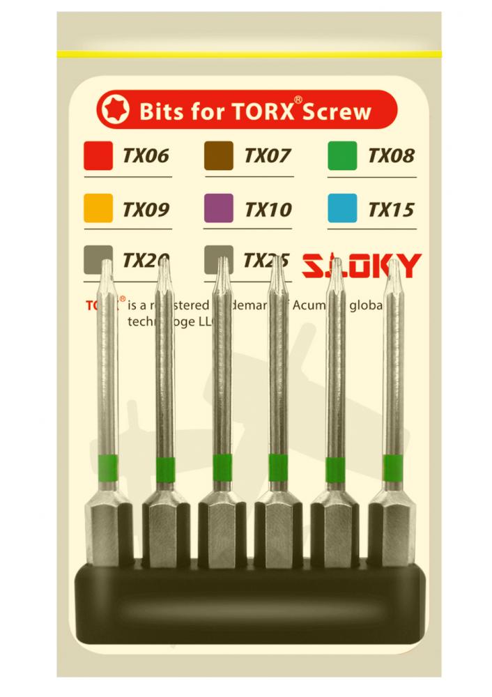 TX08 x 75mm TORX BIT. GREEN