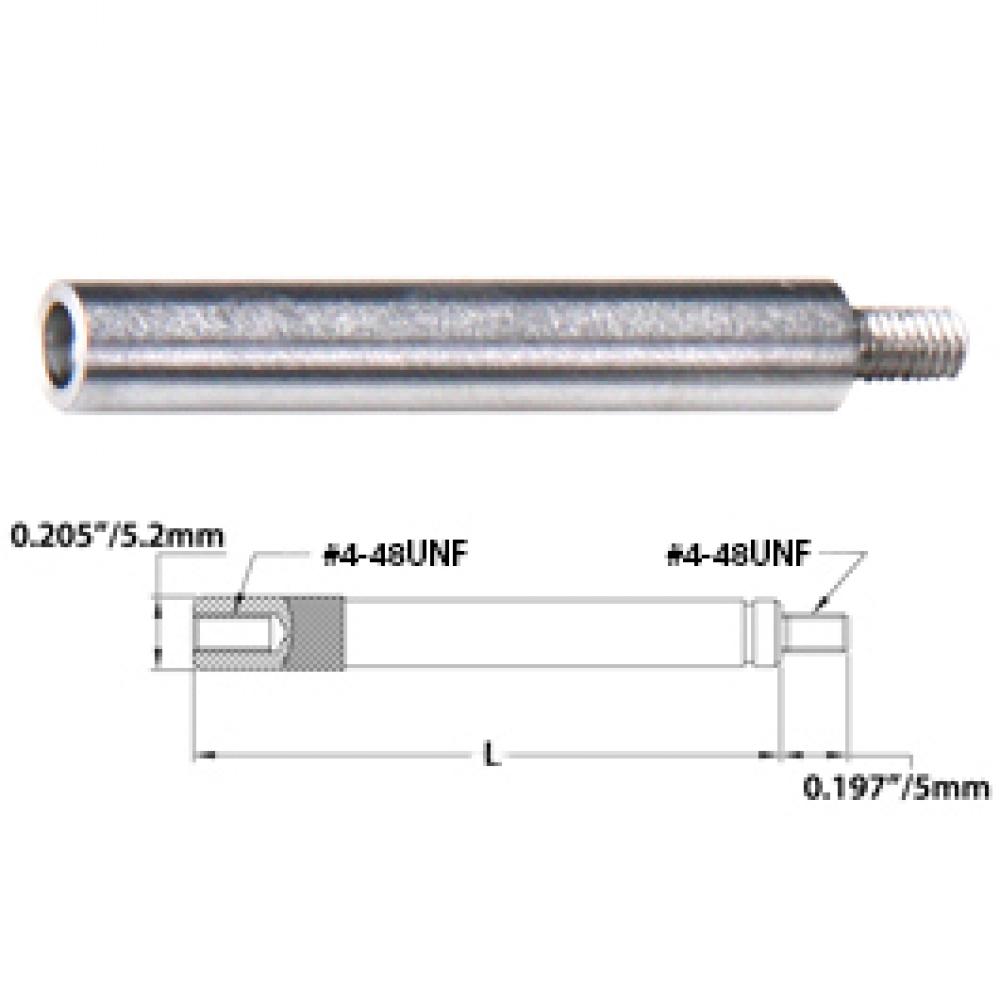EXTENSION RODS STEEL 4IN 4-48UNF FOR INCH DIAL INDICATORS