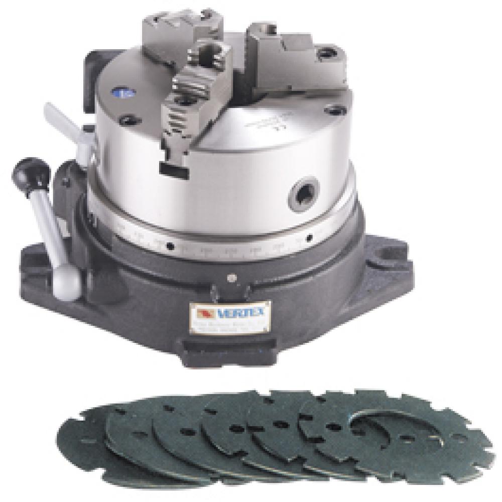 SIMPLE INDEX SPACER CC-8 W/ 8&#34; 3-JAW (2PC) CHUCK