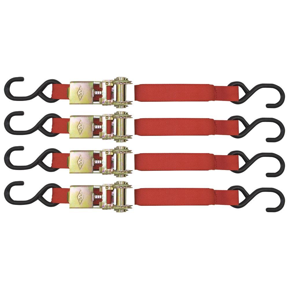 1&#34; x 15&#39; 1,500 lbs. Ratchet Tie Down Set