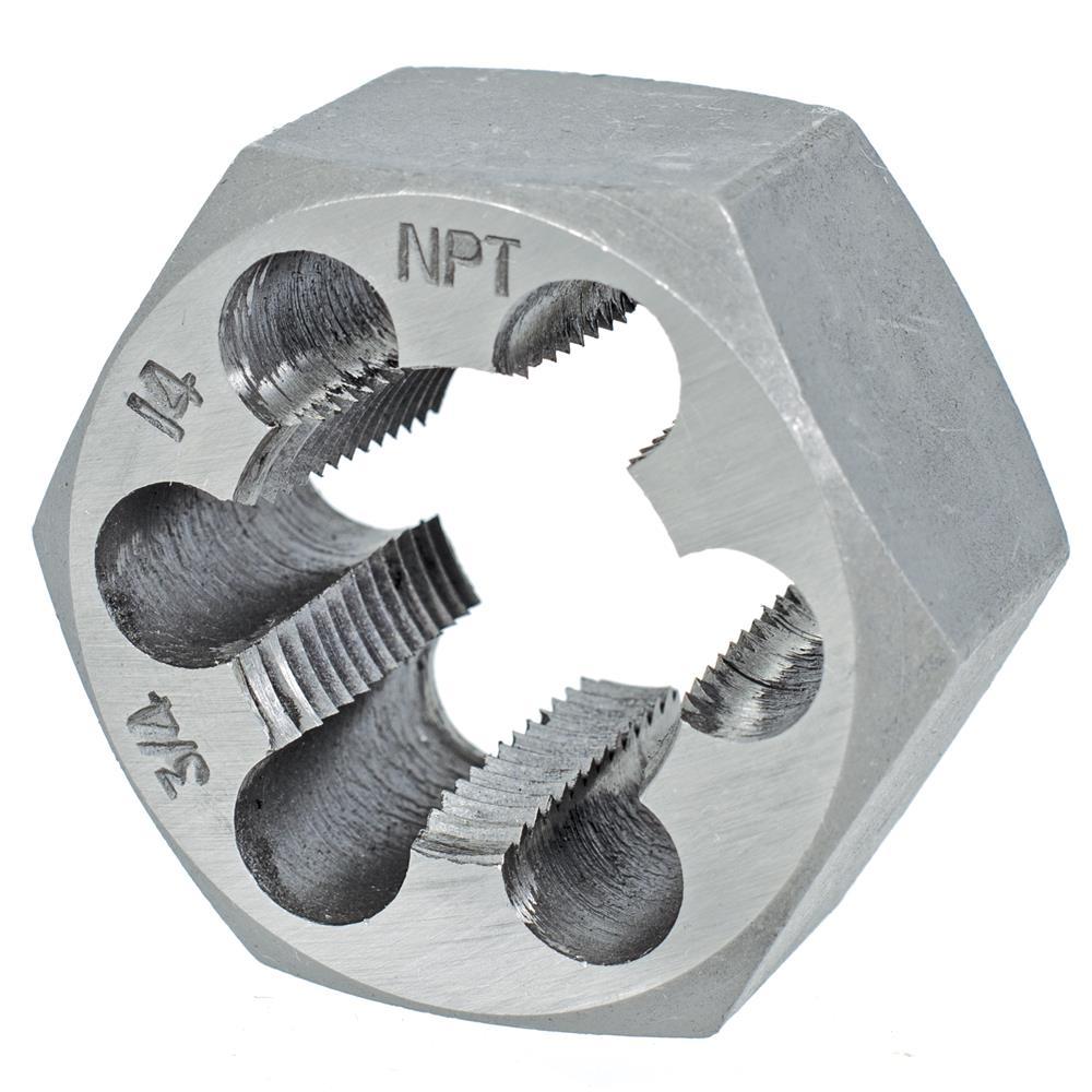 3/4&#34;-14NPT Alloy Hex Die  - 1&#34; Hex