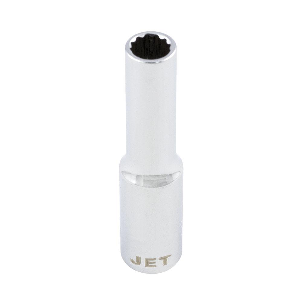 1/4&#34; DR x 8 mm Deep Chrome Socket - 12 pt
