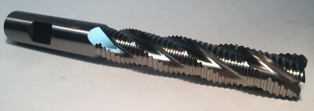5/8&#34; 4FL HSS Centre Hole Roughing End Mill, Coarse