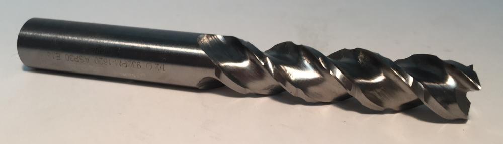 1/2&#34; 3FL Polished Super Cobalt MINICUT End Mill