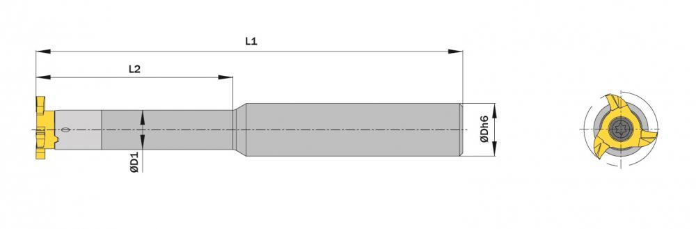 VD12.7 SIMMILL PX A Type Toolholder