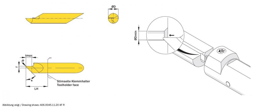 A06.R SIMTURN AX Chamfering Insert