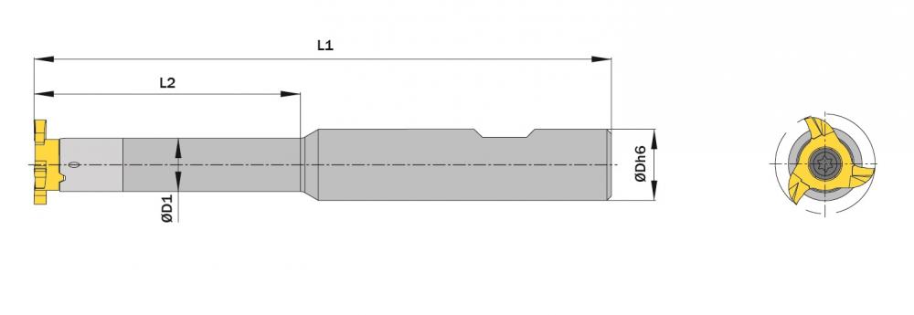 UD09.0 SIMMILL PX B Type Toolholder
