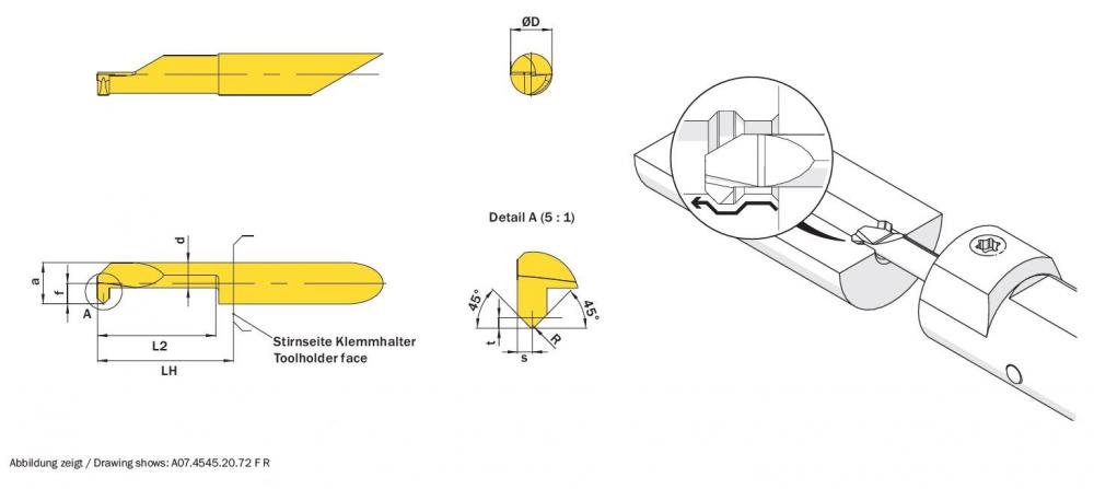 A05.R SIMTURN AX Boring/Chamfering Insert