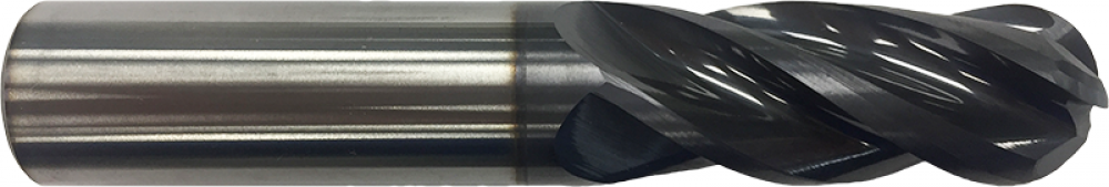 5/8 X 5/8 X 1-5/8 X 3-1/2 4FL TiAlN Coated Ballnose Solid Carbide Multimill