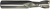 3/8 X 3/8 X 7/8 X 2-1/2 2FL Square Solid Carbide End Mill