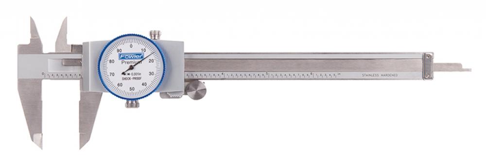 Fowler 0-6&#34; Whiteface Machinist Grade Dial Caliper