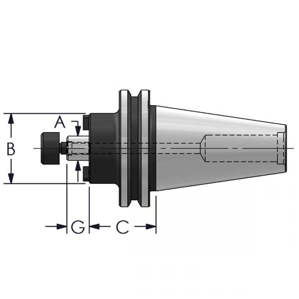 CAT40-3/4 X 1.50 SHELL MILL HOLDER