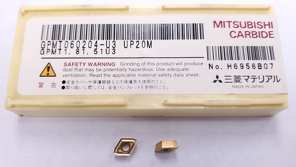 GPMT 060204-U3 UP20M DRILLING INSERT