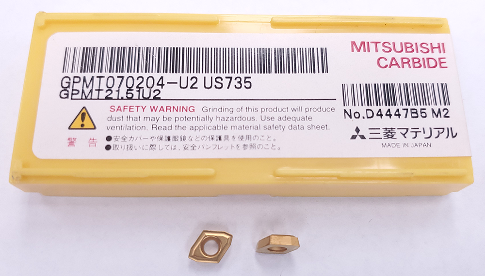 GPMT 070204-U2 US735 DRILLING INSERT